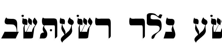 Hebrew WSI Regular cкачати шрифт безкоштовно